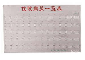 不銹鋼病員一覽表C101、C103
